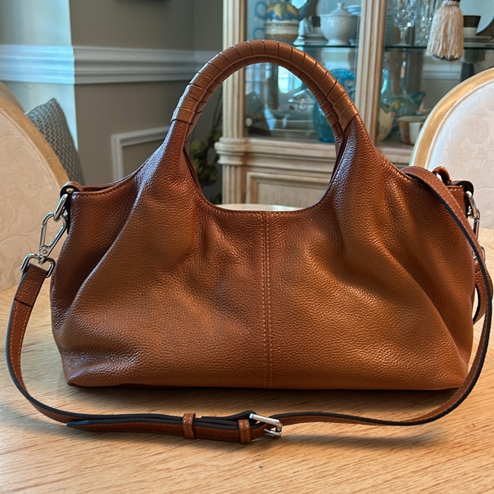 Iswee Leather Shoulder/Top Handle Tote Bag